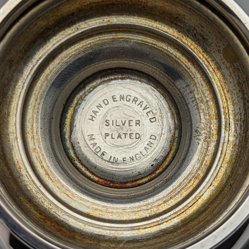 英国ヴィンテージ シルバープレート 調味料入れ ペア